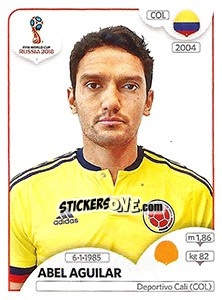 Figurina Abel Aguilar - FIFA World Cup Russia 2018. 670 stickers version - Panini