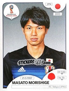 Sticker Masato Morishige - FIFA World Cup Russia 2018. 670 stickers version - Panini
