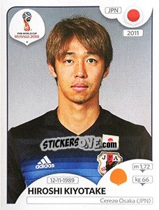 Figurina Hiroshi Kiyotake - FIFA World Cup Russia 2018. 670 stickers version - Panini