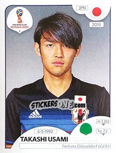 Cromo Takashi Usami - FIFA World Cup Russia 2018. 670 stickers version - Panini