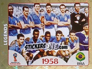 Sticker Brazil - FIFA World Cup Russia 2018. 670 stickers version - Panini
