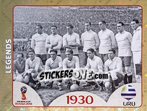 Sticker Uruguay - FIFA World Cup Russia 2018. 670 stickers version - Panini