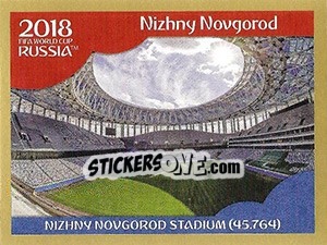 Figurina Nizhny Novgorod Stadium - FIFA World Cup Russia 2018. Gold edition - Panini