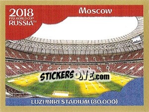 Figurina Luzhniki Stadium - FIFA World Cup Russia 2018. Gold edition - Panini