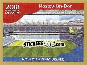 Figurina Rostov Arena - FIFA World Cup Russia 2018. Gold edition - Panini