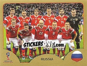 Figurina Team Photo - FIFA World Cup Russia 2018. Gold edition - Panini