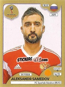 Cromo Aleksandr Samedov - FIFA World Cup Russia 2018. Gold edition - Panini