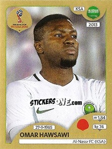 Cromo Omar Hawsawi - FIFA World Cup Russia 2018. Gold edition - Panini