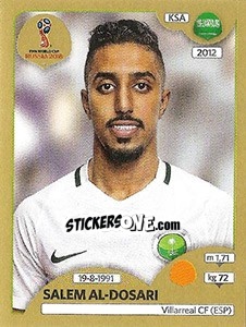 Figurina Salem Al-Dosari - FIFA World Cup Russia 2018. Gold edition - Panini