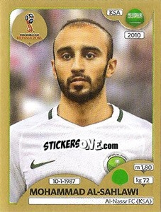 Cromo Mohammad Al-Sahlawi - FIFA World Cup Russia 2018. Gold edition - Panini