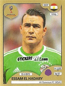 Cromo Essam El Hadary - FIFA World Cup Russia 2018. Gold edition - Panini