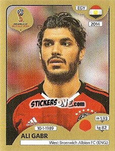 Sticker Ali Gabr - FIFA World Cup Russia 2018. Gold edition - Panini