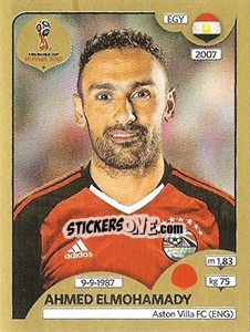 Cromo Ahmed Elmohamady - FIFA World Cup Russia 2018. Gold edition - Panini