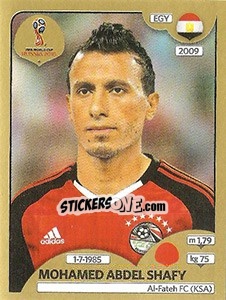 Sticker Mohamed Abdel Shafy - FIFA World Cup Russia 2018. Gold edition - Panini