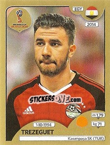 Sticker Trézéguet - FIFA World Cup Russia 2018. Gold edition - Panini