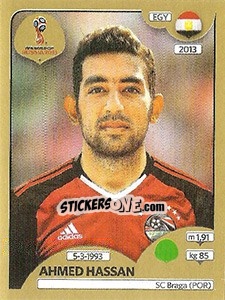 Sticker Ahmed Hassan - FIFA World Cup Russia 2018. Gold edition - Panini