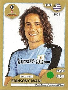 Cromo Edinson Cavani - FIFA World Cup Russia 2018. Gold edition - Panini