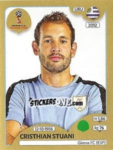 Sticker Cristhian Stuani - FIFA World Cup Russia 2018. Gold edition - Panini