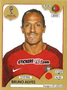 Cromo Bruno Alves - FIFA World Cup Russia 2018. Gold edition - Panini