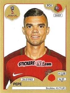 Figurina Pepe - FIFA World Cup Russia 2018. Gold edition - Panini