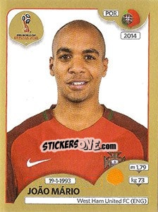 Cromo João Mário - FIFA World Cup Russia 2018. Gold edition - Panini