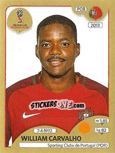 Sticker William Carvalho - FIFA World Cup Russia 2018. Gold edition - Panini