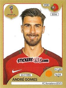 Cromo André Gomes - FIFA World Cup Russia 2018. Gold edition - Panini