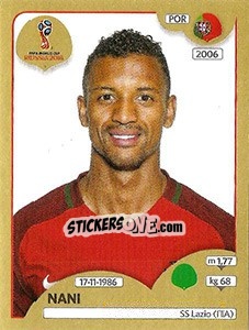 Sticker Nani - FIFA World Cup Russia 2018. Gold edition - Panini