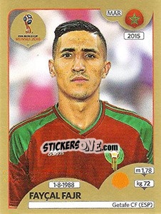 Sticker Fayçal Fajr - FIFA World Cup Russia 2018. Gold edition - Panini