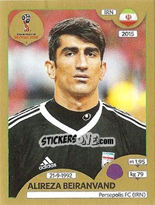 Sticker Alireza Beiranvand - FIFA World Cup Russia 2018. Gold edition n. 174 - Panini