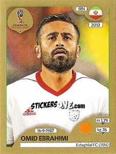 Figurina Omid Ebrahimi - FIFA World Cup Russia 2018. Gold edition - Panini