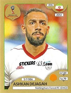 Figurina Ashkan Dejagah - FIFA World Cup Russia 2018. Gold edition - Panini