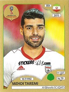 Cromo Mehdi Taremi - FIFA World Cup Russia 2018. Gold edition - Panini