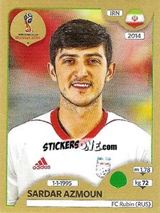 Figurina Sardar Azmoun - FIFA World Cup Russia 2018. Gold edition - Panini