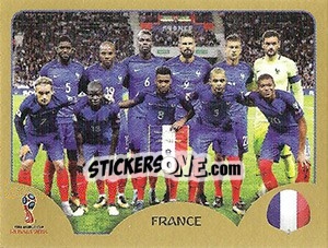 Sticker Team Photo - FIFA World Cup Russia 2018. Gold edition n. 193 - Panini