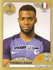 Cromo Thomas Lemar - FIFA World Cup Russia 2018. Gold edition - Panini