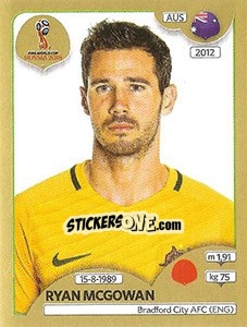 Sticker Ryan McGowan - FIFA World Cup Russia 2018. Gold edition - Panini