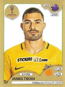 Sticker James Troisi - FIFA World Cup Russia 2018. Gold edition - Panini