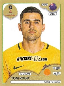 Cromo Tom Rogic - FIFA World Cup Russia 2018. Gold edition - Panini