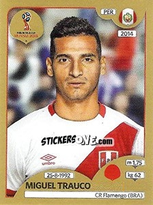 Sticker Miguel Trauco - FIFA World Cup Russia 2018. Gold edition - Panini