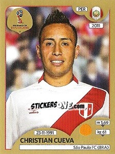 Sticker Christian Cueva - FIFA World Cup Russia 2018. Gold edition - Panini