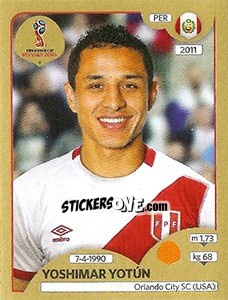 Sticker Yoshimar Yotún - FIFA World Cup Russia 2018. Gold edition - Panini