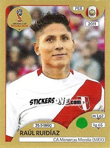 Sticker Raul Ruidíaz - FIFA World Cup Russia 2018. Gold edition - Panini