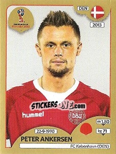 Cromo Peter Ankersen - FIFA World Cup Russia 2018. Gold edition - Panini