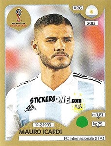 Sticker Mauro Icardi - FIFA World Cup Russia 2018. Gold edition - Panini