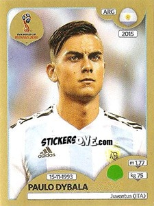 Sticker Paulo Dybala - FIFA World Cup Russia 2018. Gold edition n. 289 - Panini