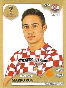 Sticker Marko Rog - FIFA World Cup Russia 2018. Gold edition - Panini