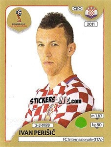 Figurina Ivan Perišic - FIFA World Cup Russia 2018. Gold edition - Panini