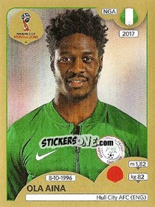 Sticker Ola Aina - FIFA World Cup Russia 2018. Gold edition - Panini