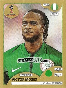 Cromo Victor Moses - FIFA World Cup Russia 2018. Gold edition - Panini